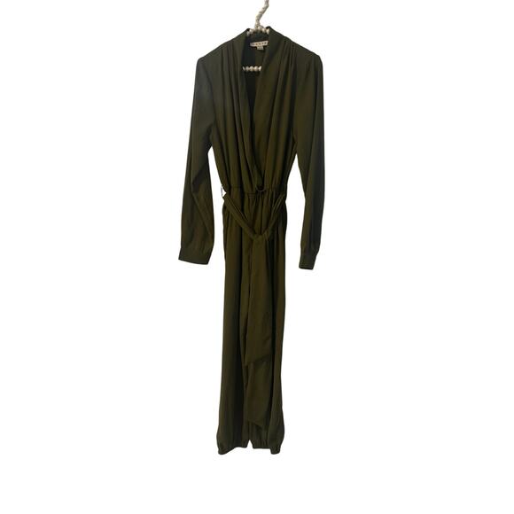 Hyfve ovile green elegant long sleeve jumpsuit Sz L - Picture 2 of 4